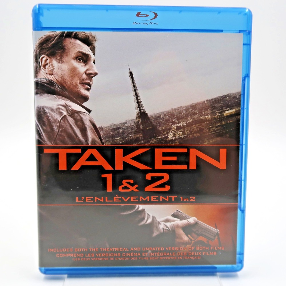Taken 1 & 2 Blu-ray Movie Set Liam Neeson 20th Century Fox 2014 NTSC